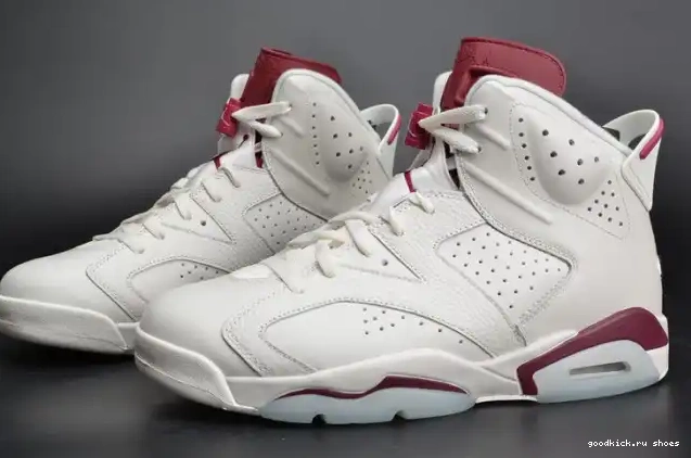 Jordan 384664-116 white Air 6 Maroon Retro 0529